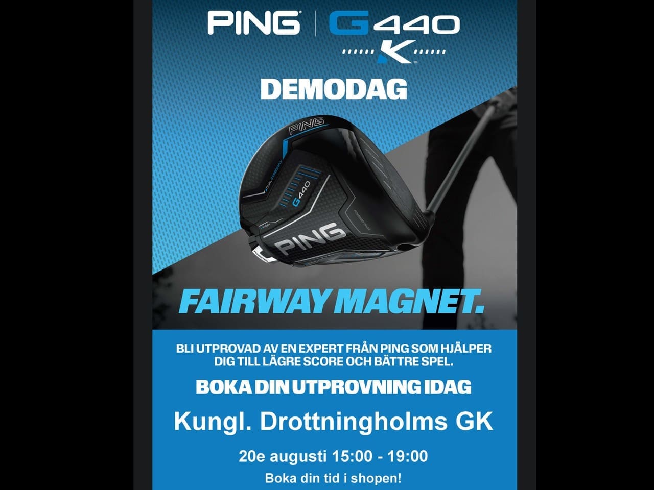PING utprovning 20 augusti